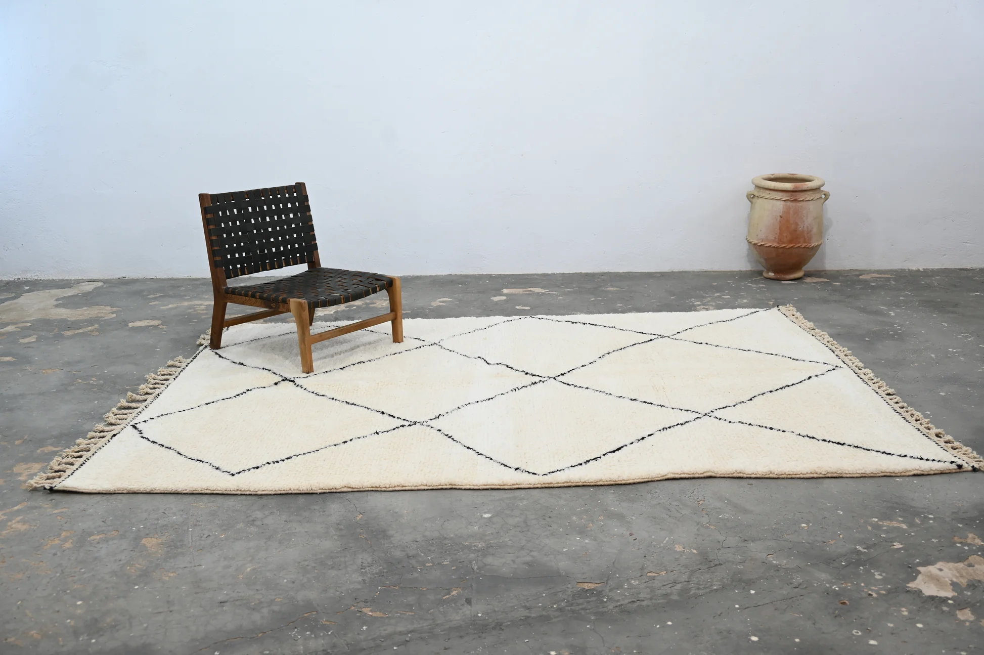 Tapis traditionnel Beni Ouarain 300 X 210 Cm - Image 10