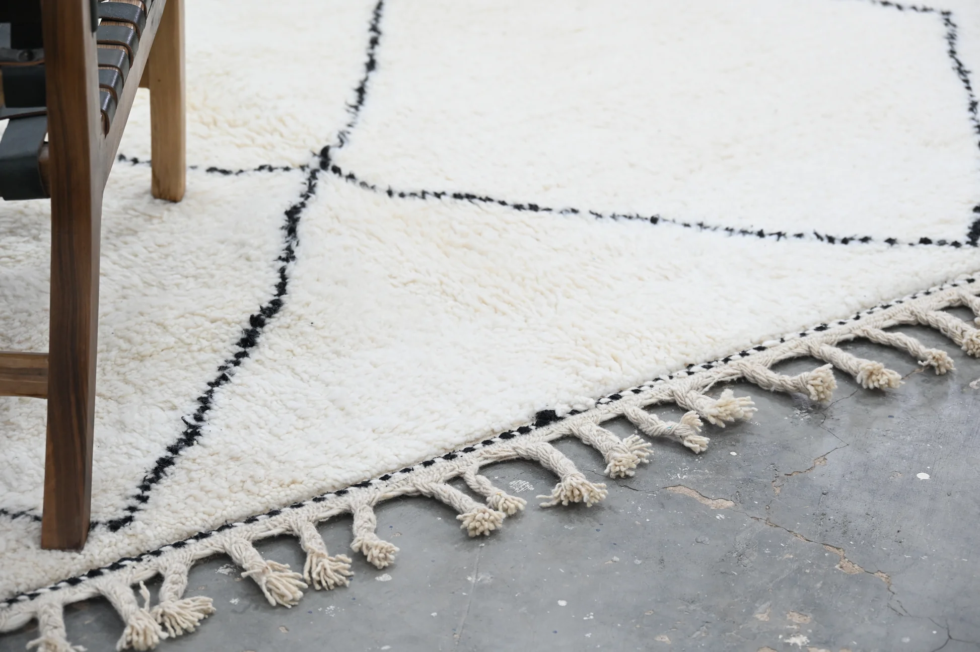 Tapis traditionnel Beni Ouarain 300 X 210 Cm - Image 4