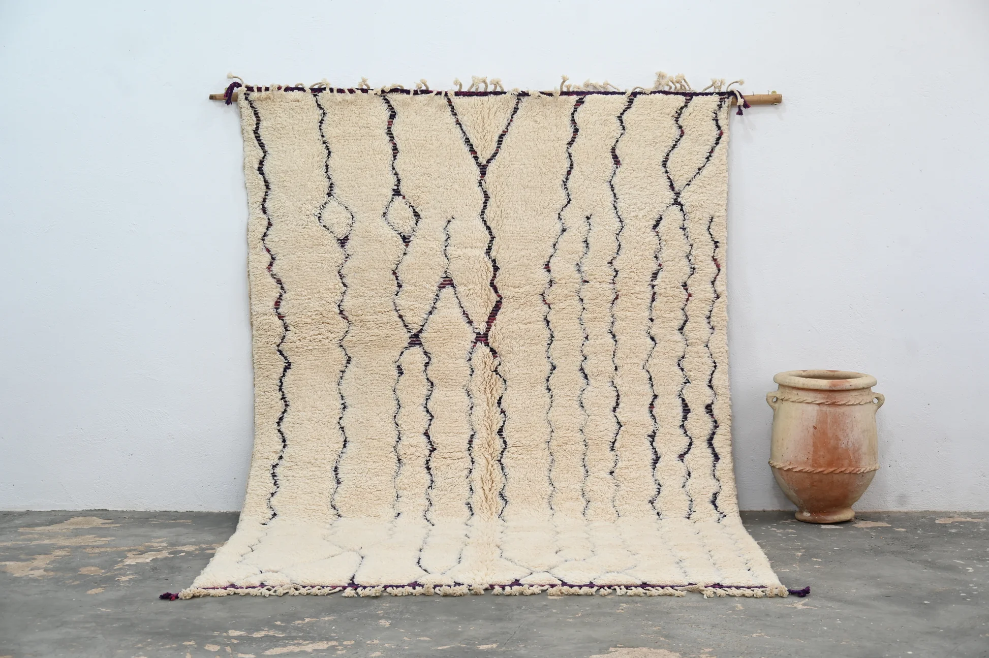 Tapis traditionnel Beni Ouarain 300 X 204 Cm