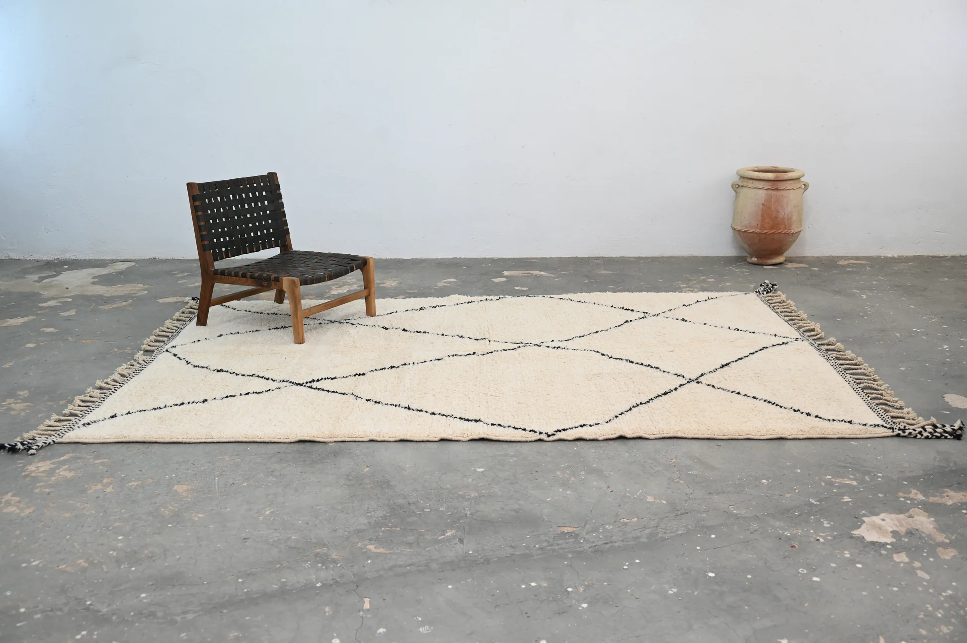 Tapis traditionnel Beni Ouarain 312 X 204 Cm - Image 9